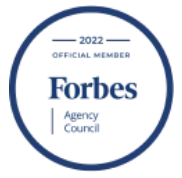 Forbes Agency Council official member 2022 badge